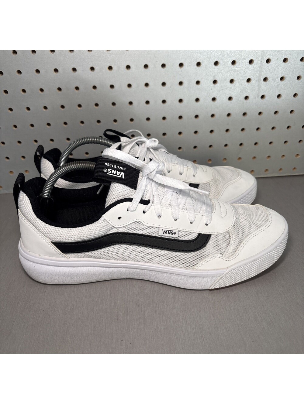 Vans UltraRange EXO Shoes Mens Sz 11.5 White Black Mesh Skate Sneakers READ